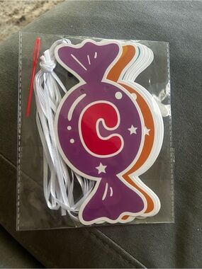 Party Candy Letter Banner - Purple C